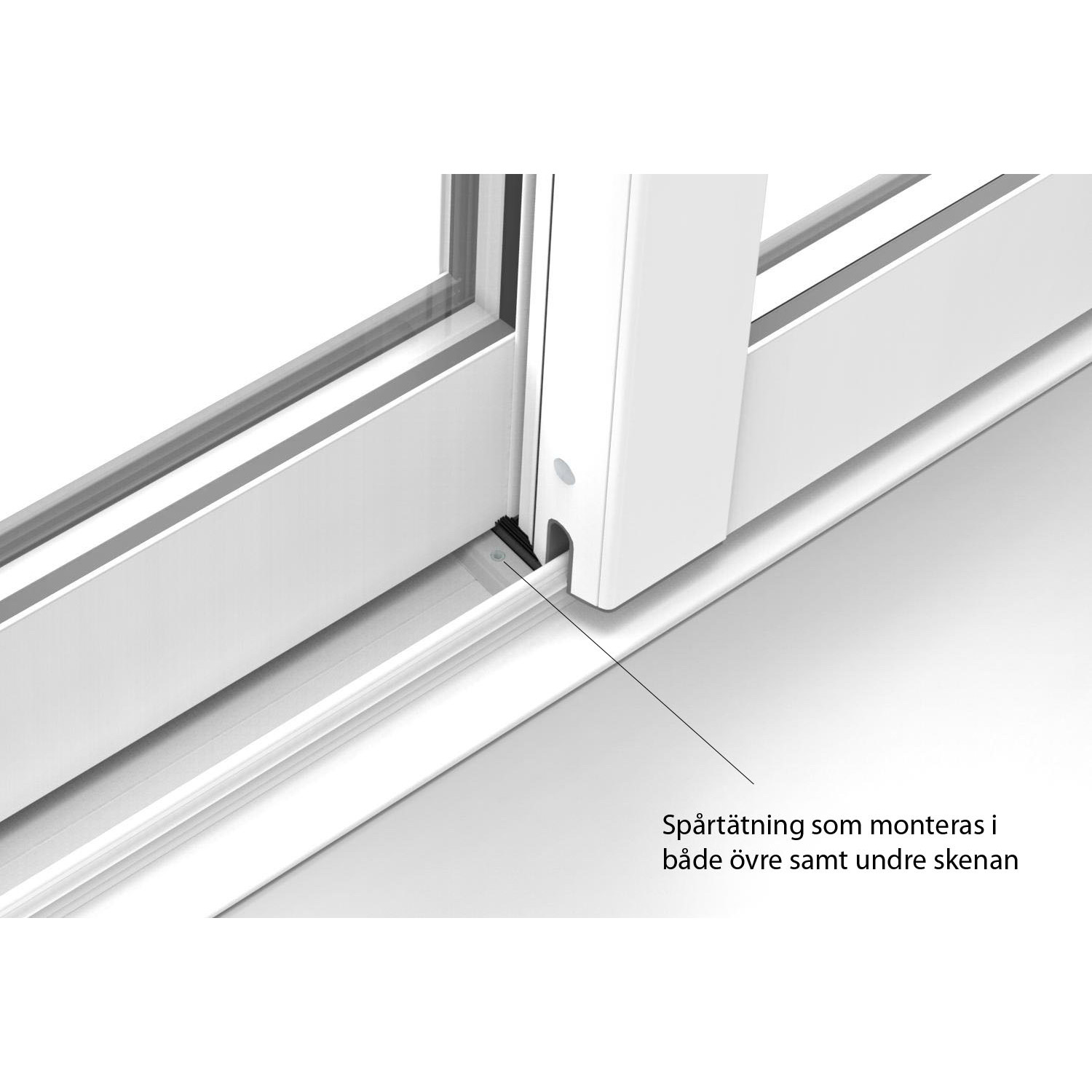 Skjutdörr med Överljus Landskap Robust Året Runt 2-del