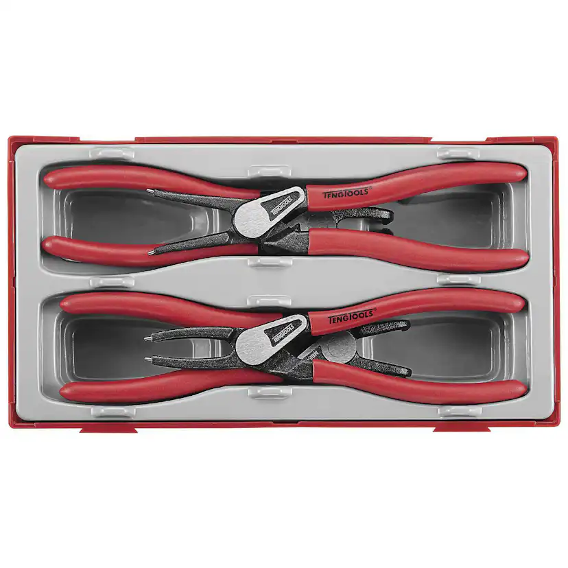 Spårringstång för in- och utvändiga spårringar 4 delar Teng Tools TT474-7E