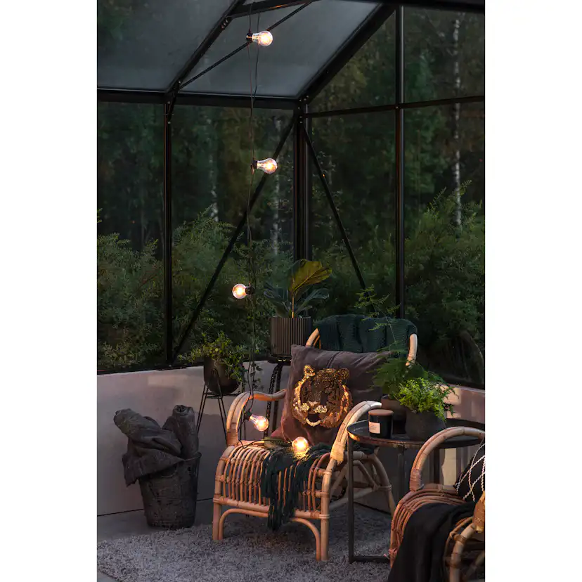Ljusslinga Gnosjö Konstsmide 10st klara LED-lampor Amber 24V/IP44