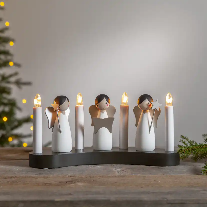 Adventsljusstake Star Trading Angel choir