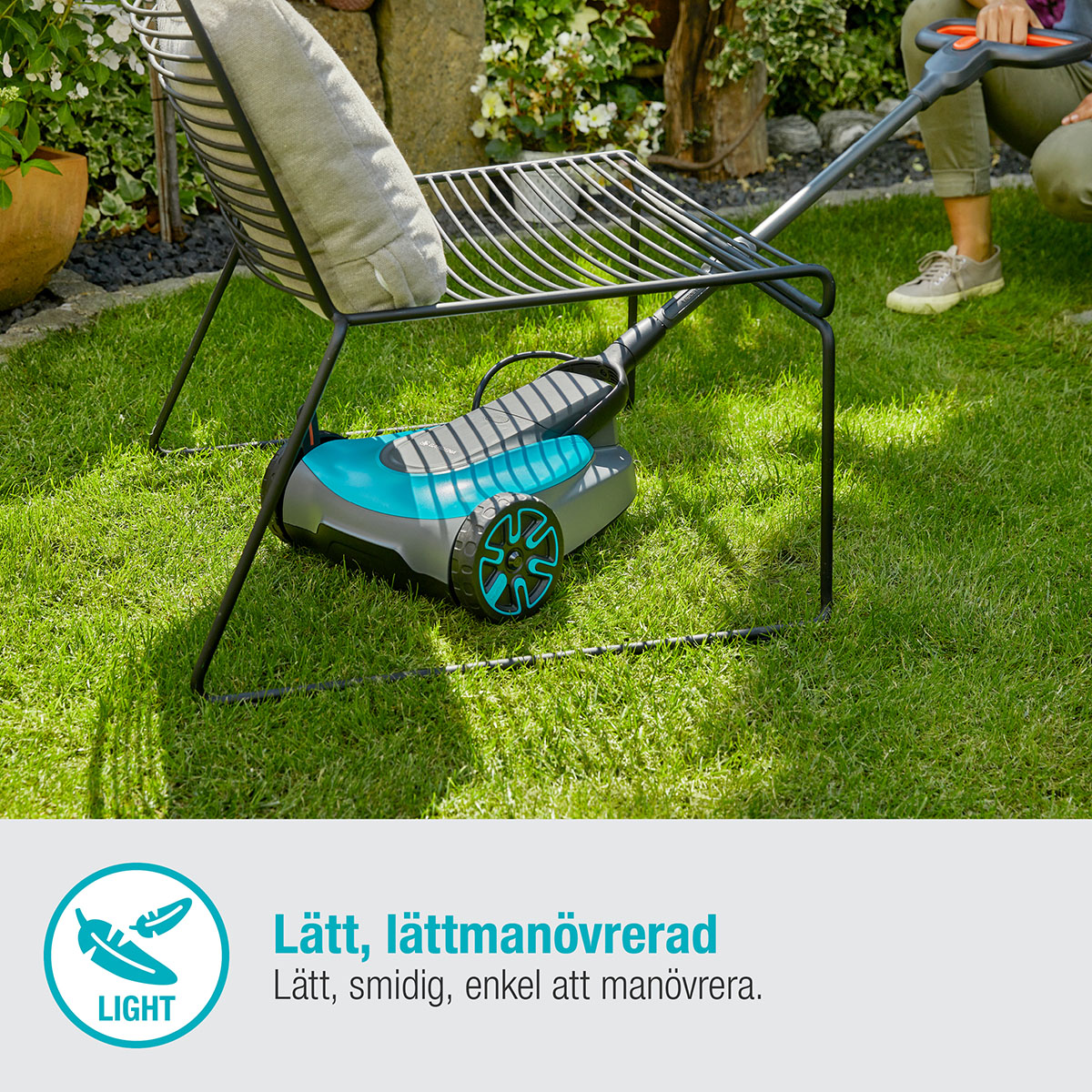 Gräsklippare Gardena Garden HandyMower 22/18V P4A utan Batteri