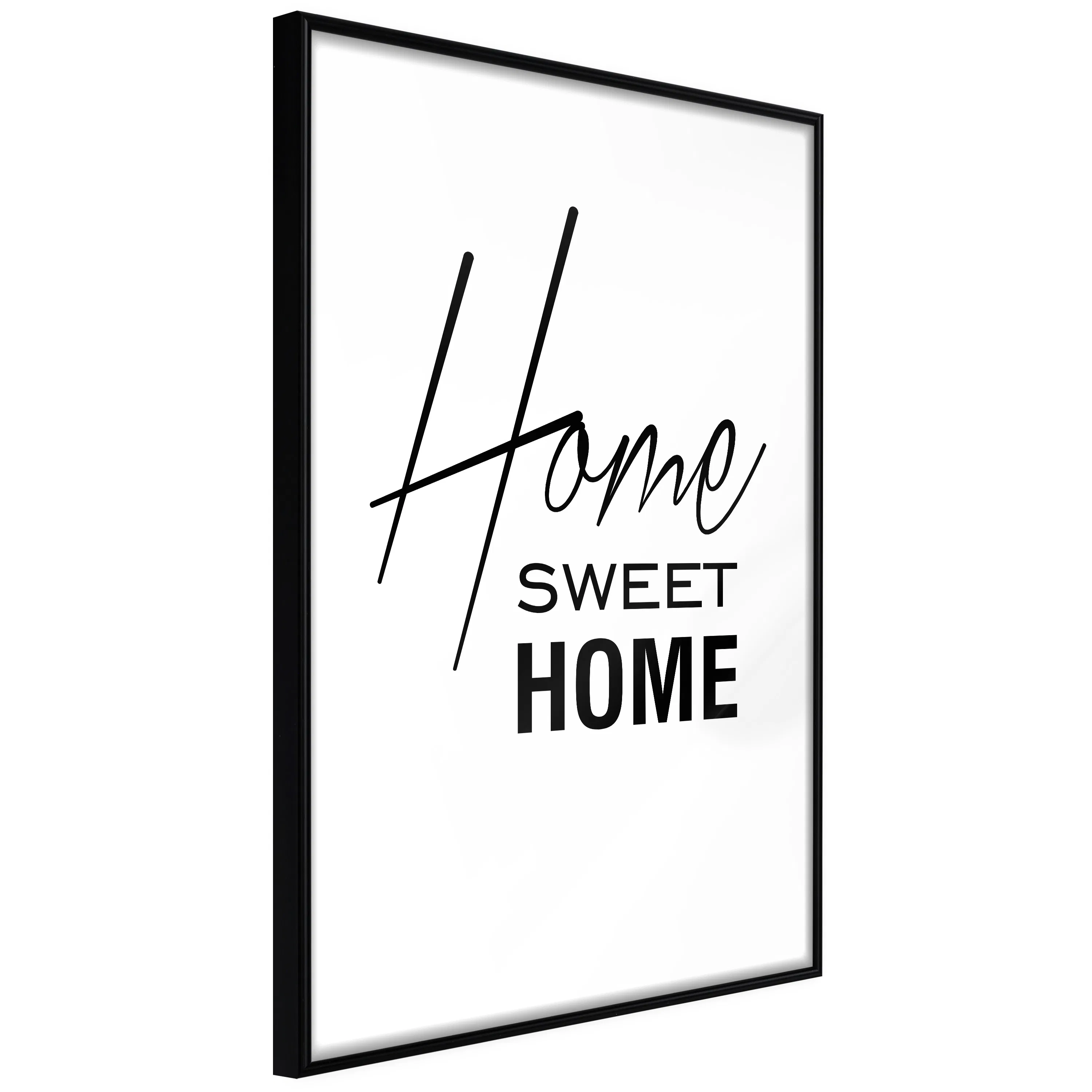 Poster Artgeist Affisch Black and White Home Sweet Home