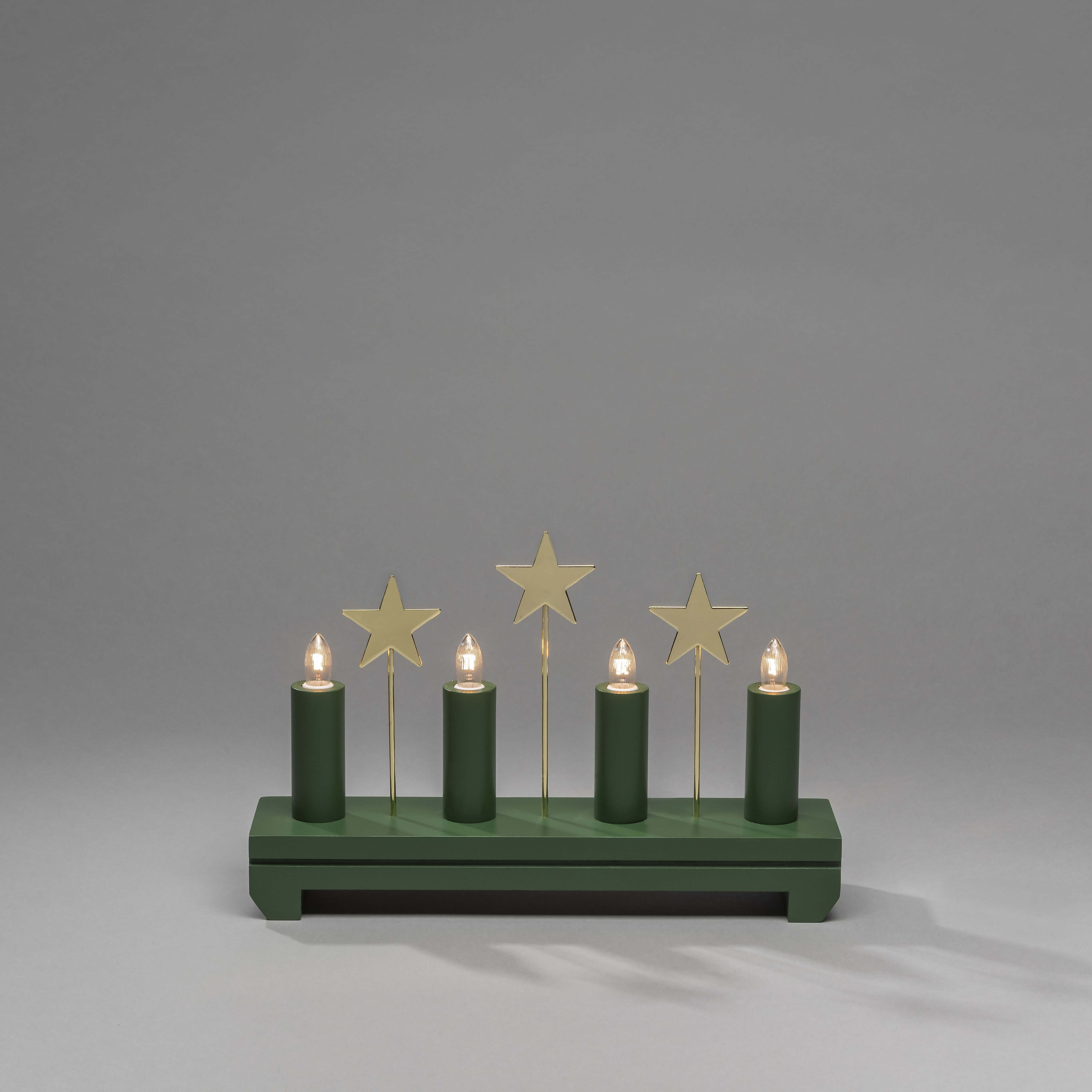 Adventsljusstake Gnosjö Konstsmide Stjärnor 4 L