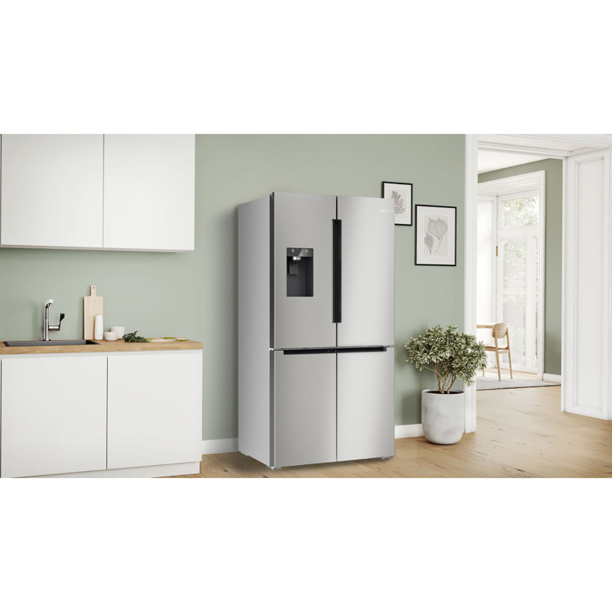 Side by Side Kyl/Frys Bosch KFI96APEA Serie 6 French Door med WiFi och Ismaskin