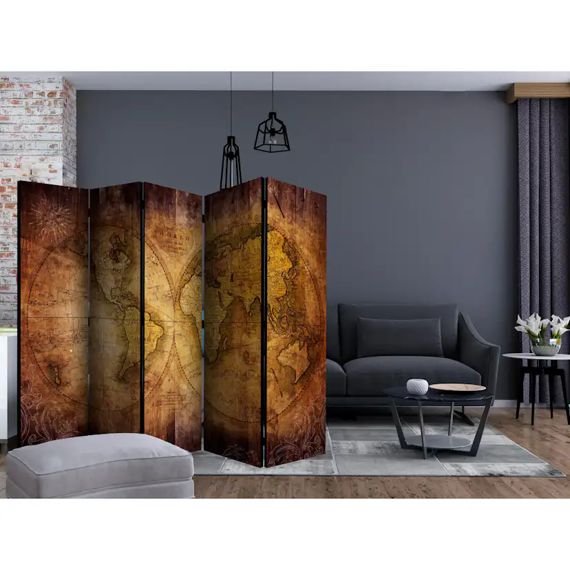 Rumsavdelare Arkiio World on Old Map II 225x172 cm