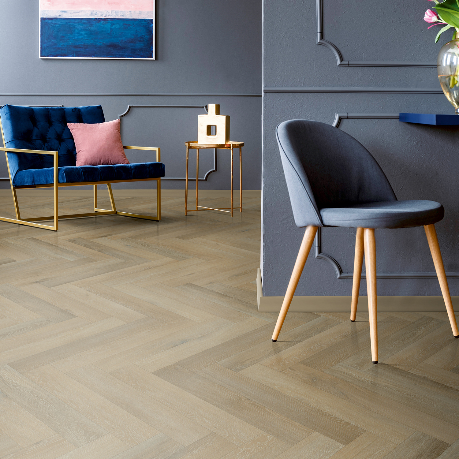 Vinylgolv Aspecta Contours Multilayer 0,55 Iconic Oak Bolsena Herringbone