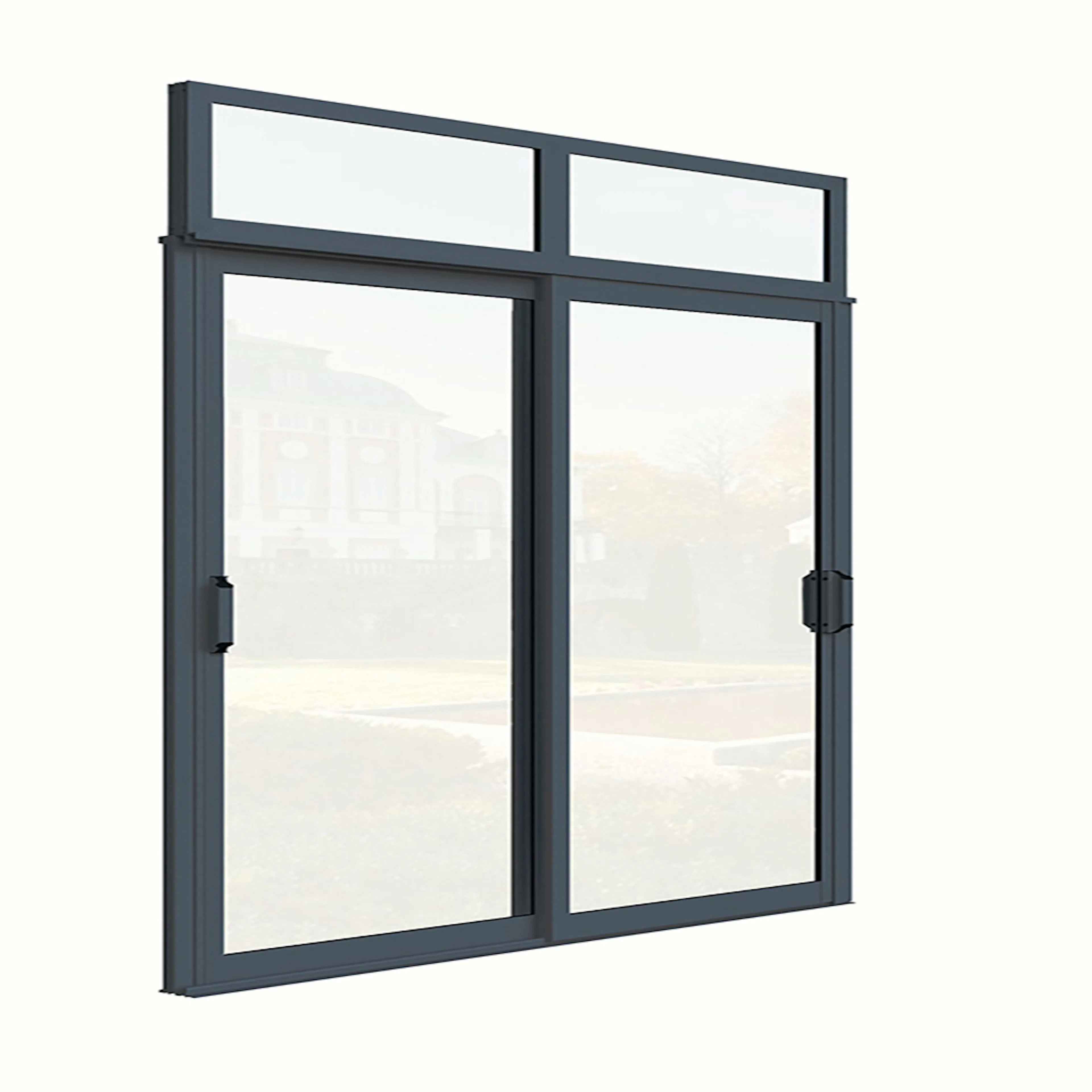 Dörrparti Robust m Överljus B2250xH2000+400mm-Grå ÅR B2250 x H2400, Grå DB703