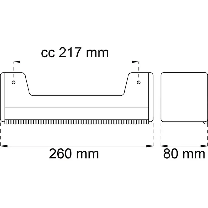 Kökspappershållare Habo 3800 Vit