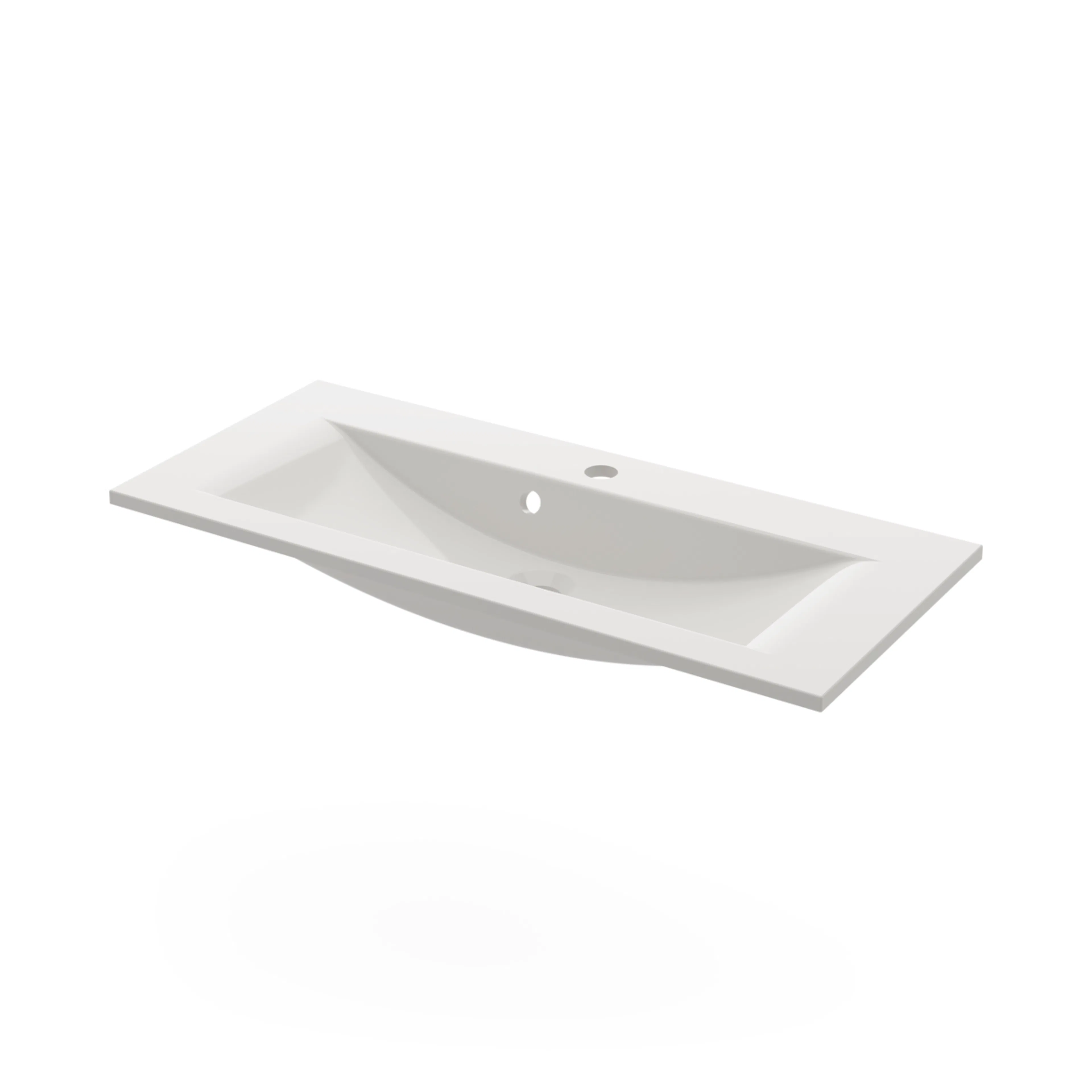 Tvättställ Svedbergs Munka 81x35,6x10,2 Vit B: 810 mm
