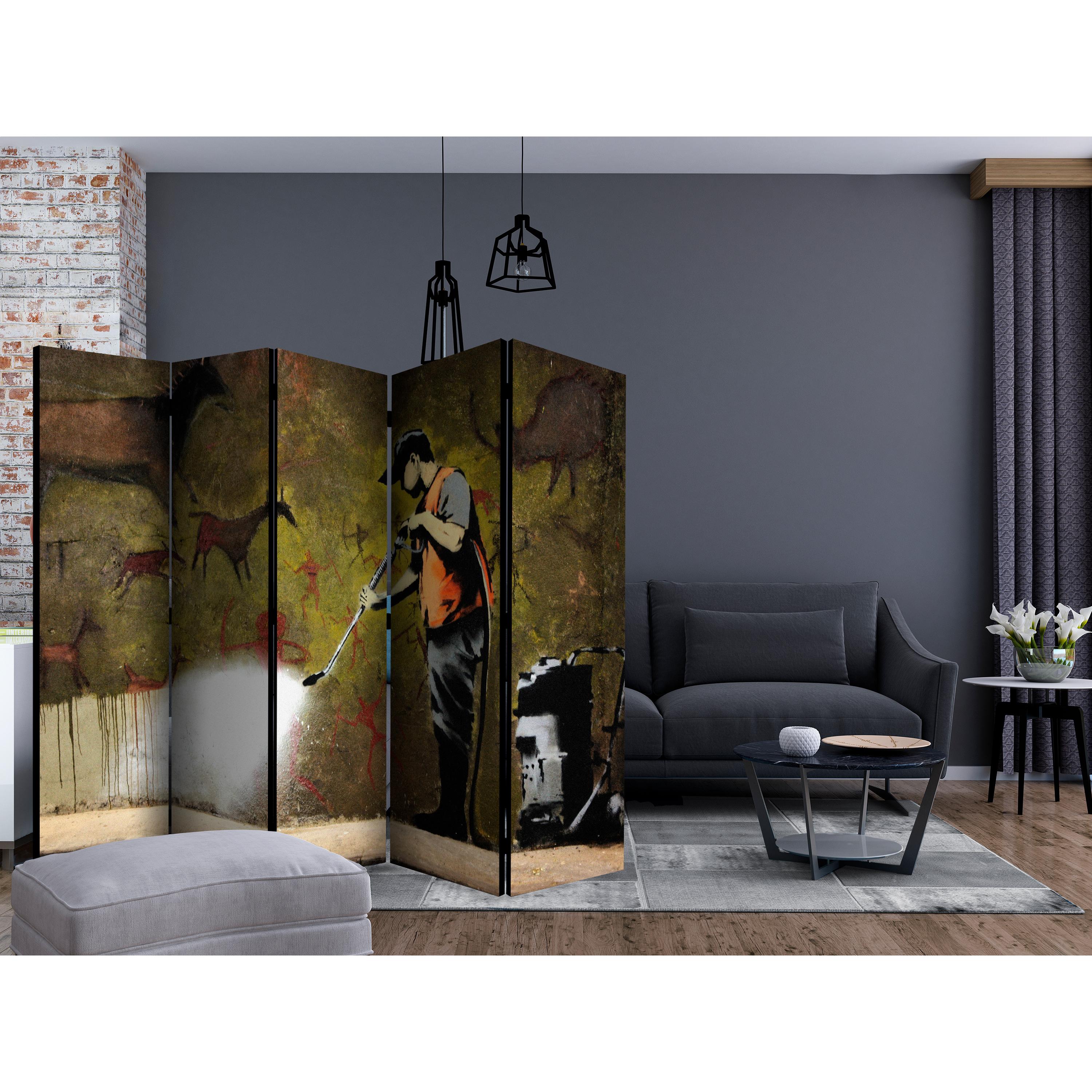 Rumsavdelare Arkiio Banksy Cave Painting II 225x172 cm