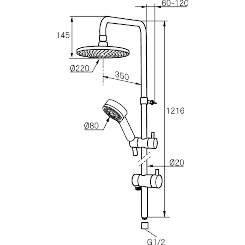 Takdusch Mora Izzy Shower System S5