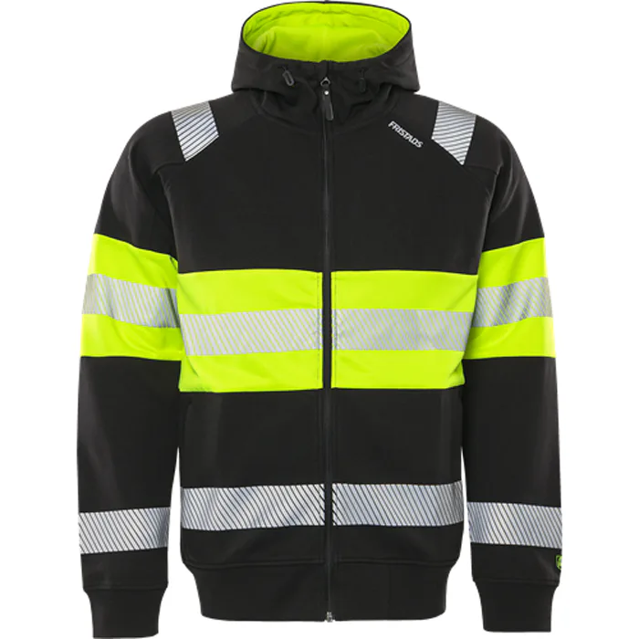Varsel sweatshirt-jacka Fristads Stiby med Huva 7532 GKC, klass 1