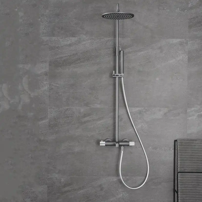 Takduschset Bathlife Vidd Tak med Badkarsblandare