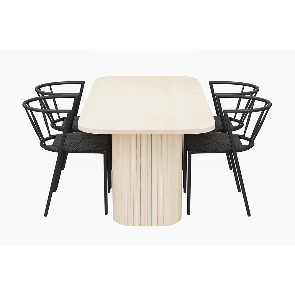 Matgrupp In Living Kopparbo med 4 st Winston stolar