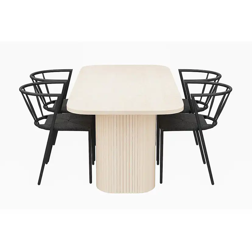 Matgrupp In Living Kopparbo med 4 st Winston stolar