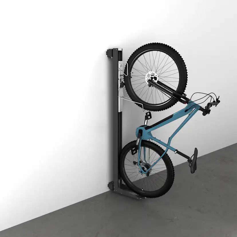 Cykelhållare BikeLift för Väggmontering Svängbar Mörkgrå