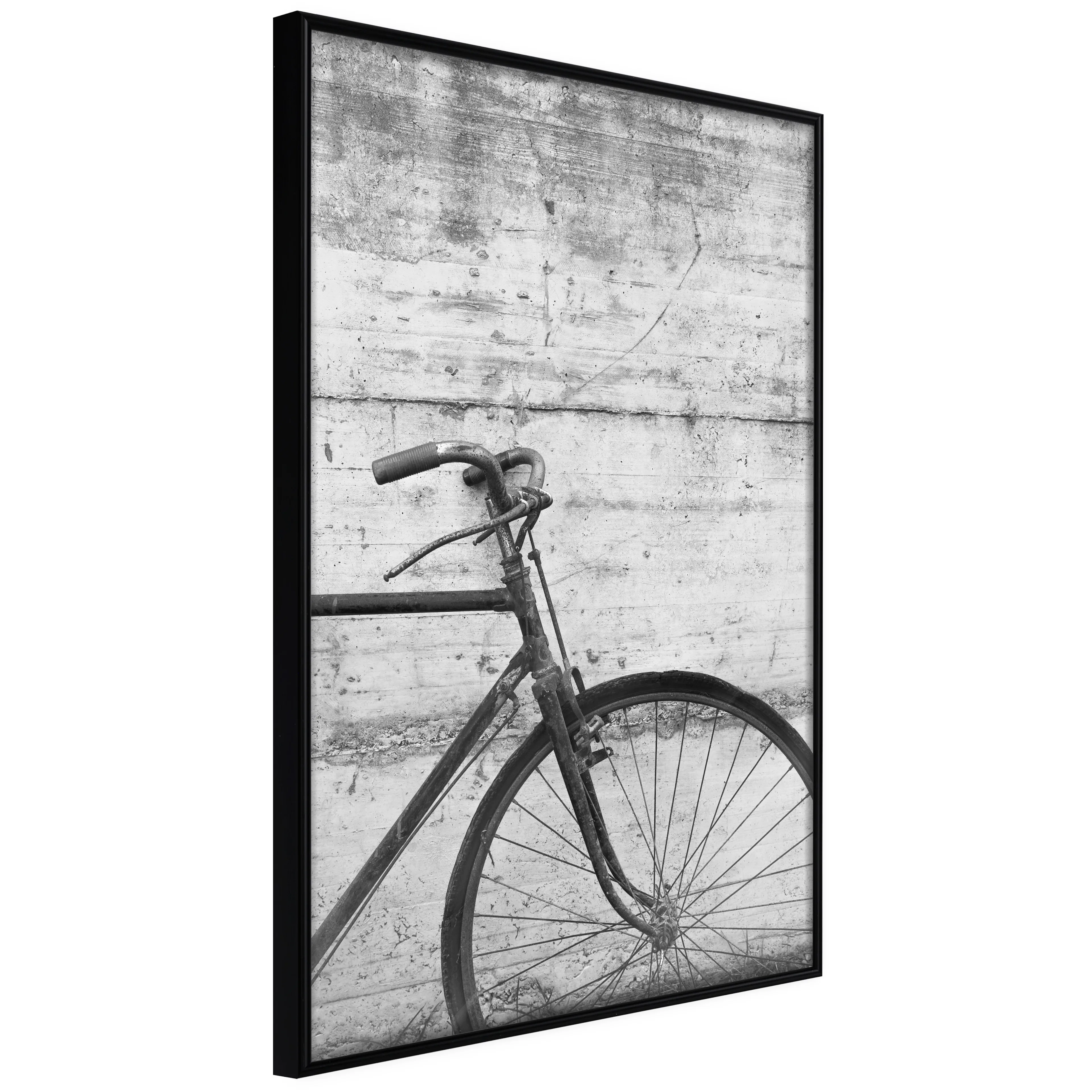 Affisch - Bicycle And Concrete [Poster] 40x60 Svart ram, 40x60 cm
