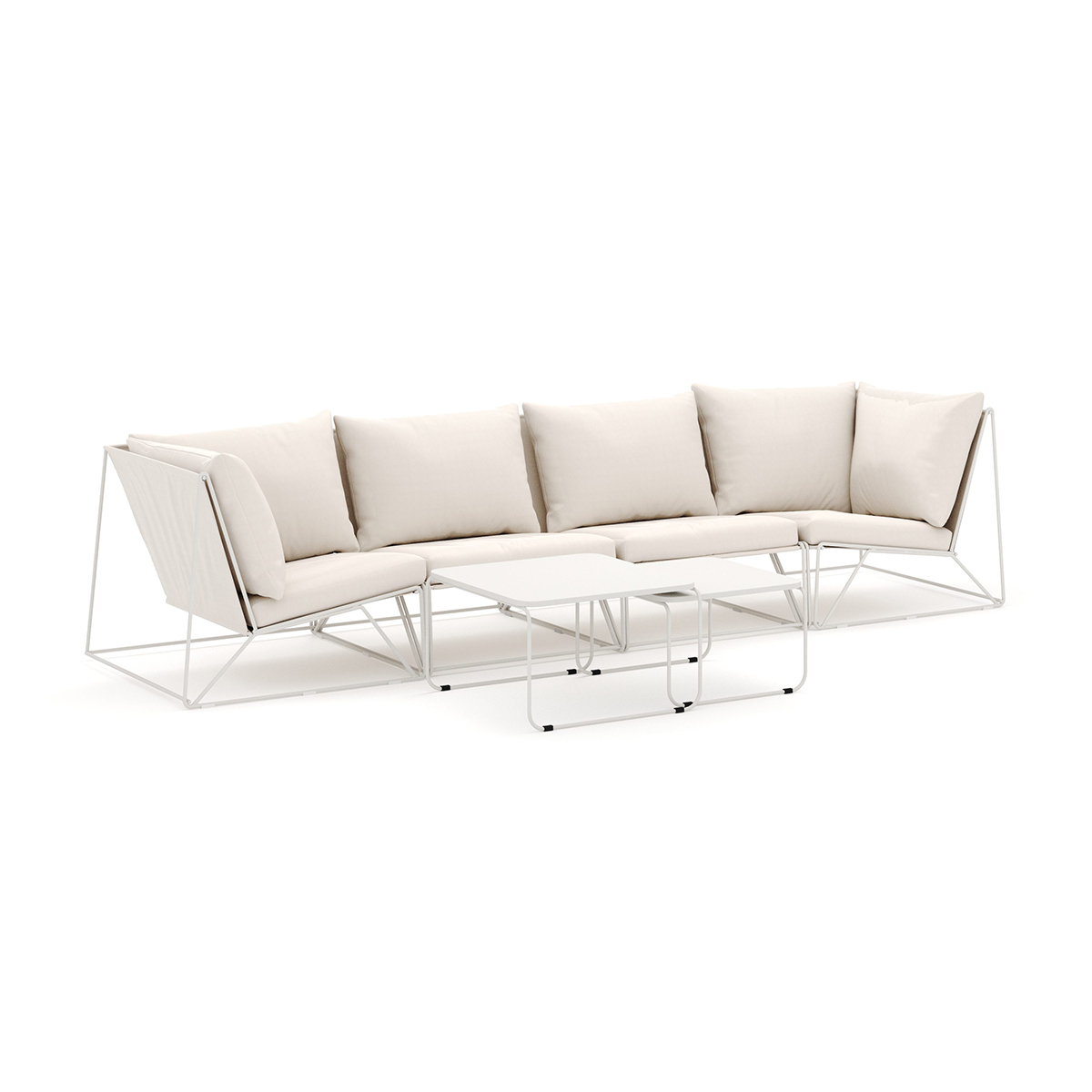 Loungesoffa Comfort Garden Usteryd utomhus rak 4-sits soffa