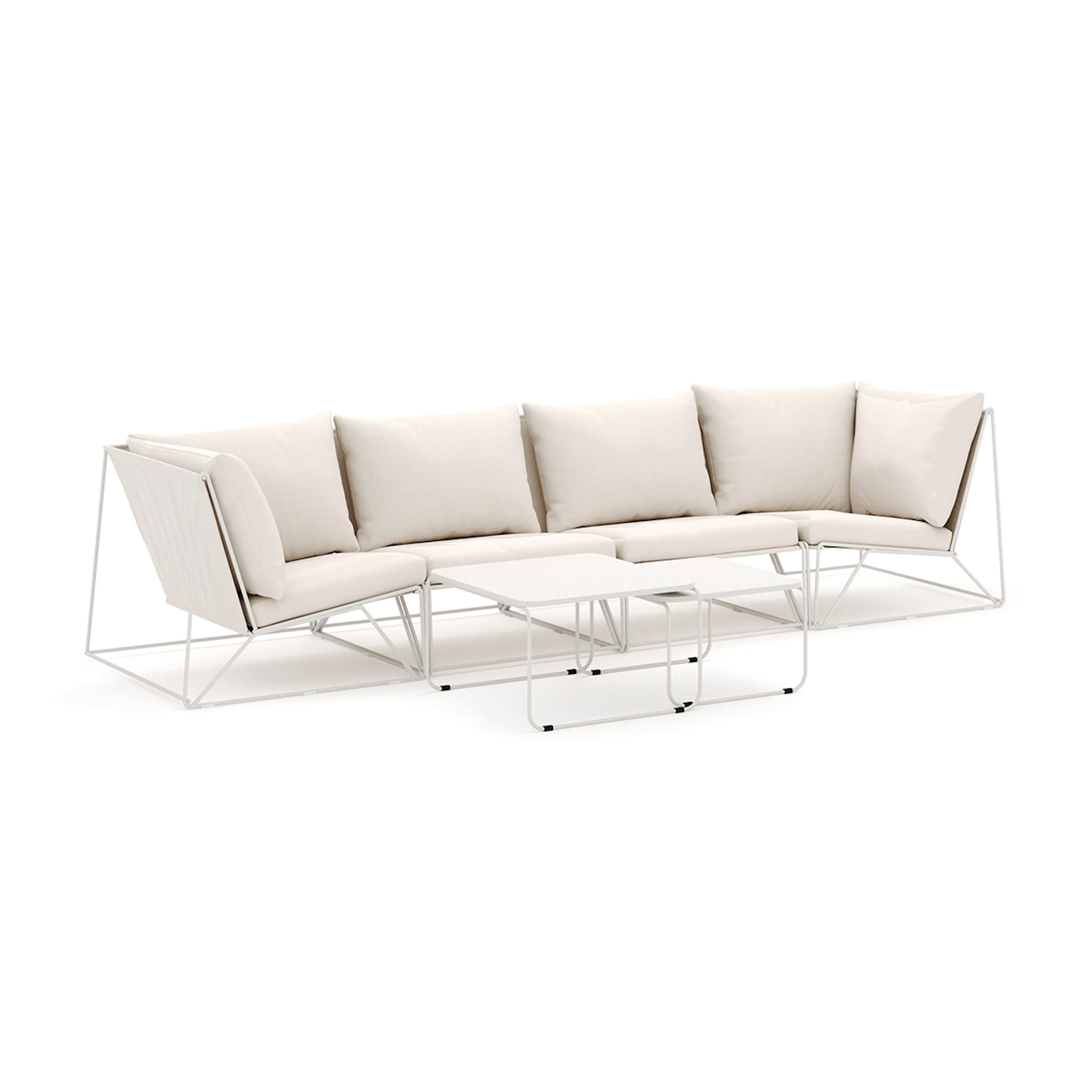 Loungesoffa Comfort Garden Usteryd utomhus rak 4-sits soffa