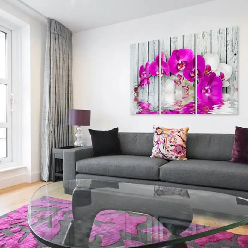 Tavla Arkiio Harmony Orchid Triptych