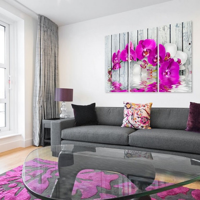 Tavla Arkiio Harmony Orchid Triptych