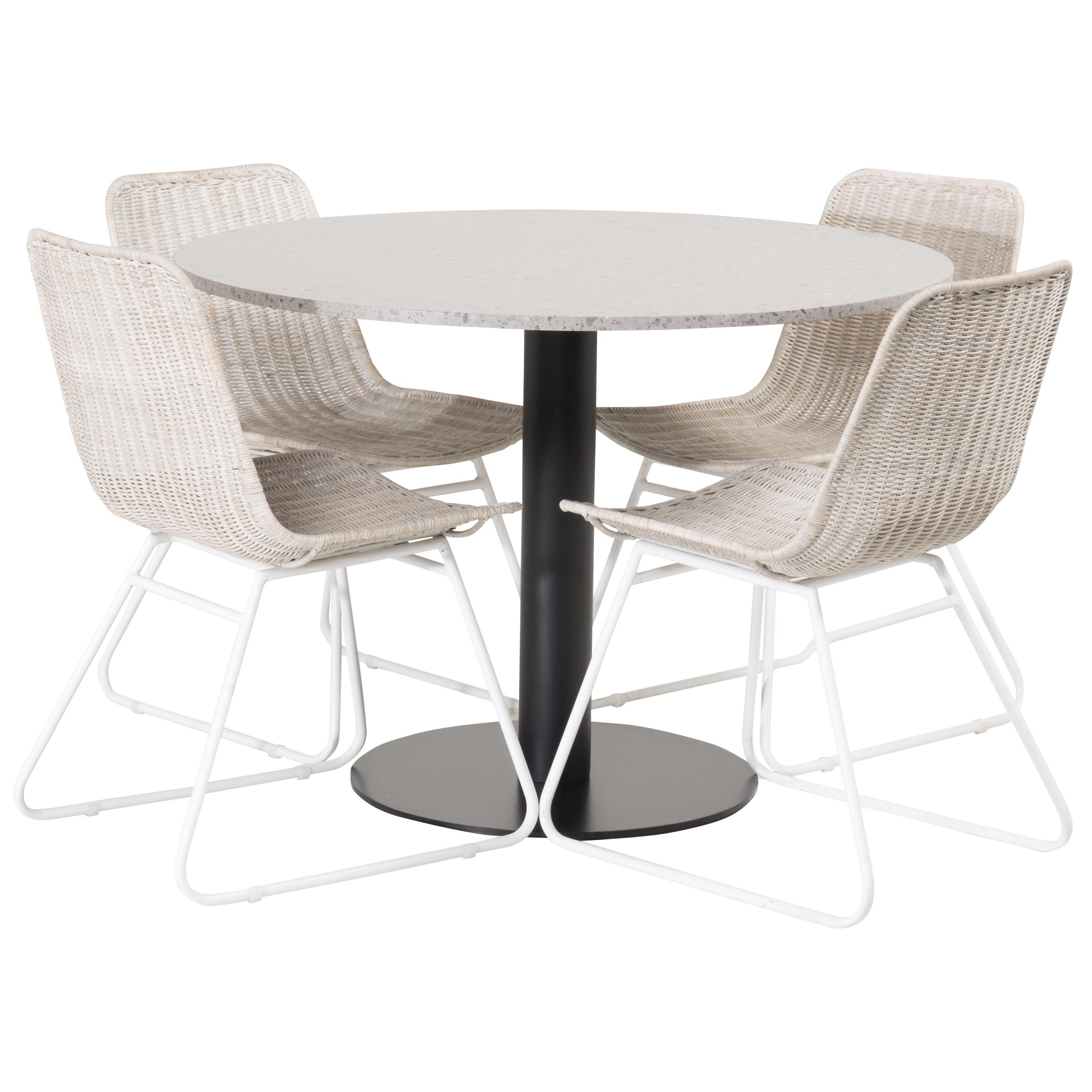 Matgrupp Venture Home Roxanna med 4 Cornelia Stolar