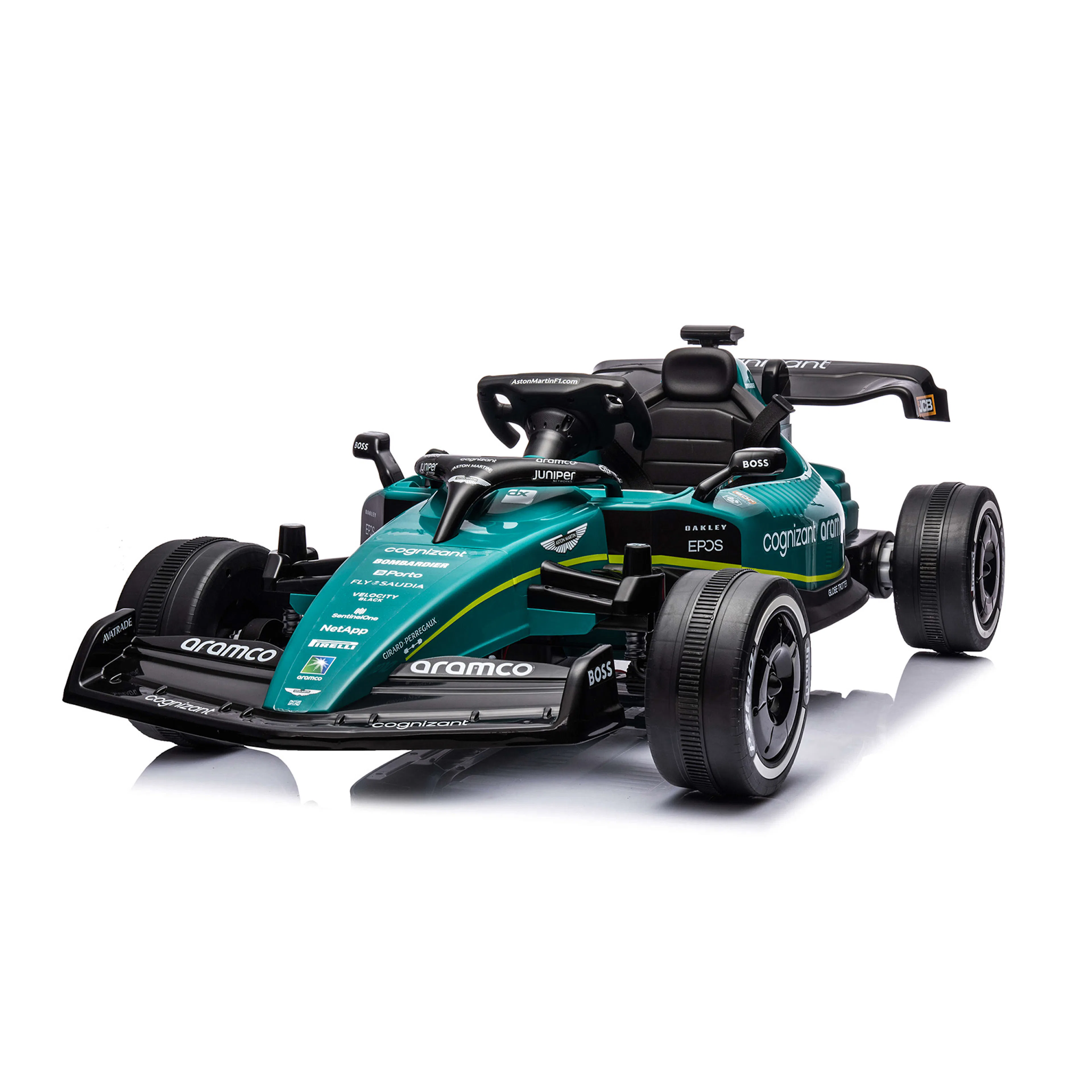Elbil Nordic Play Formel 1 Aston Martin 4x12 Motor EVA-Hjul