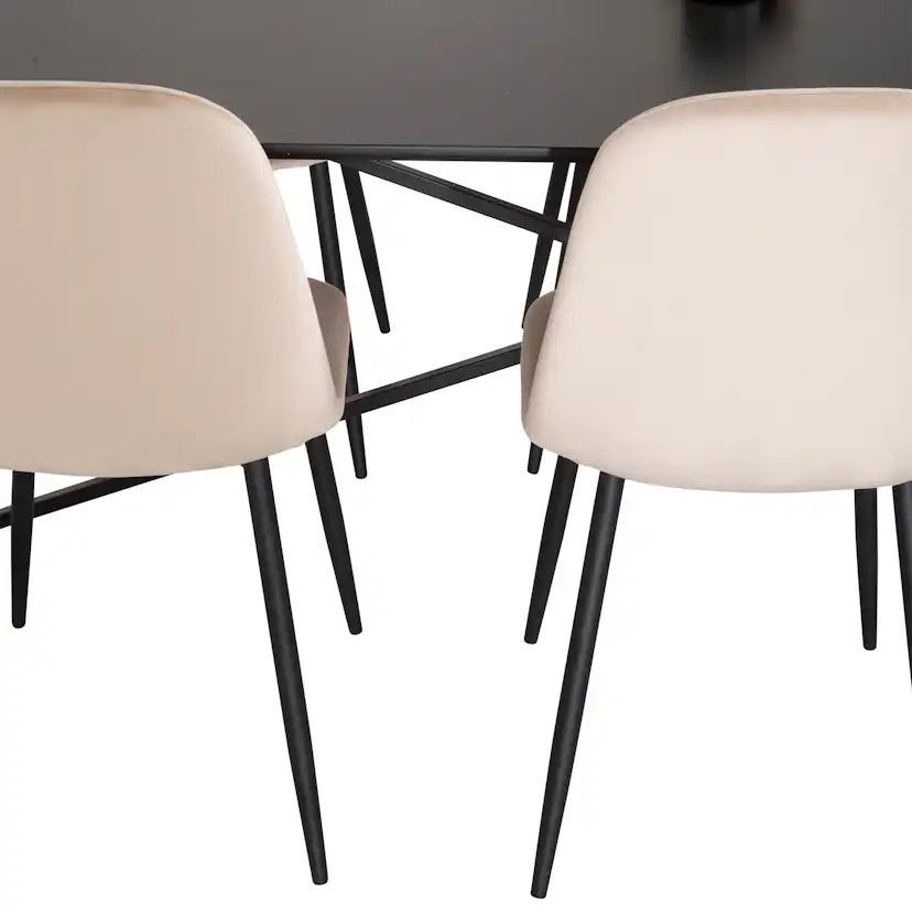 Matgrupp Venture Home Palaba med 6 Pobbie Stolar Sammet