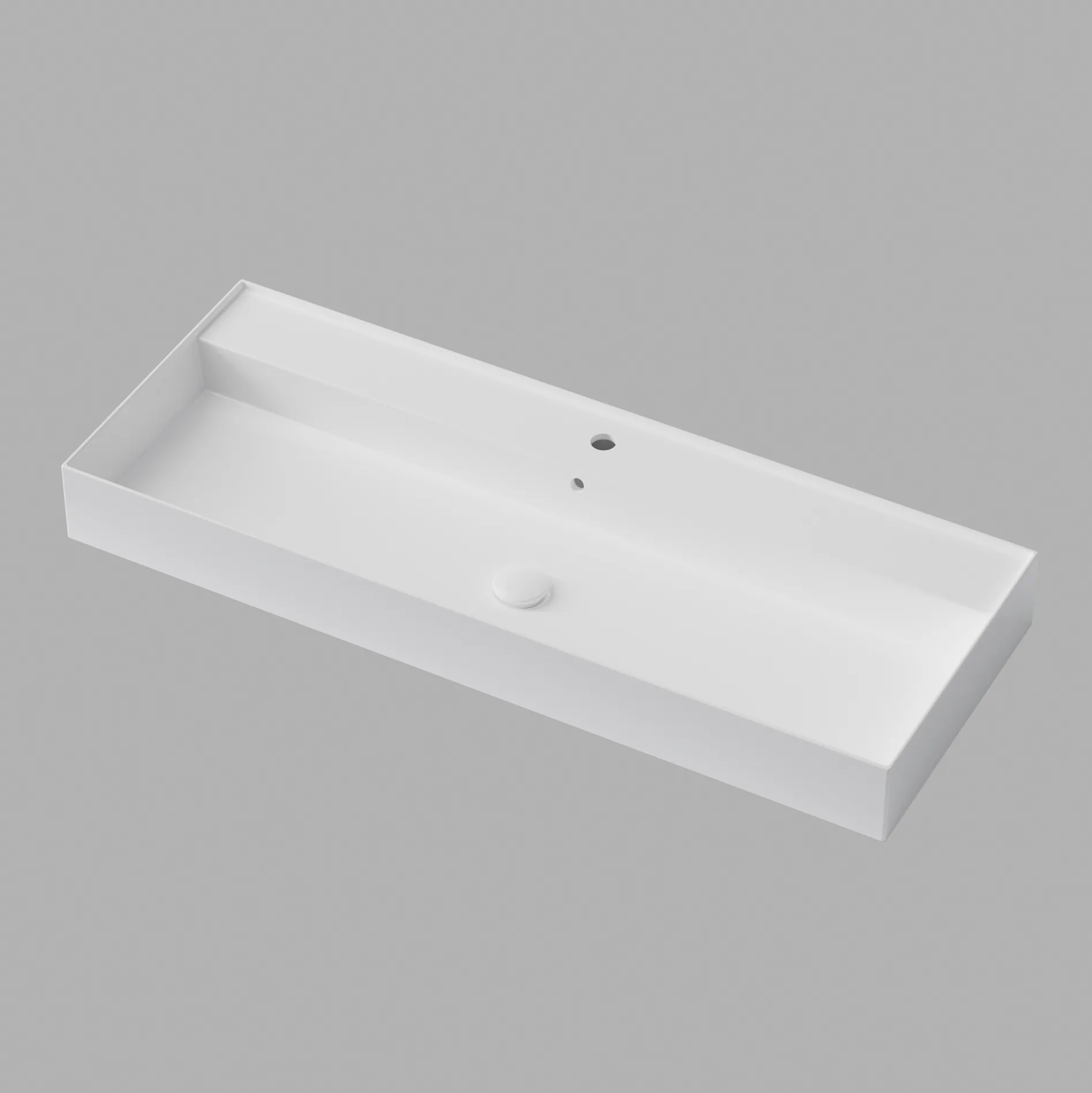 Tvättställ Sharp 120,
Glossy White, Porslin,
1210x125x460 1210mm