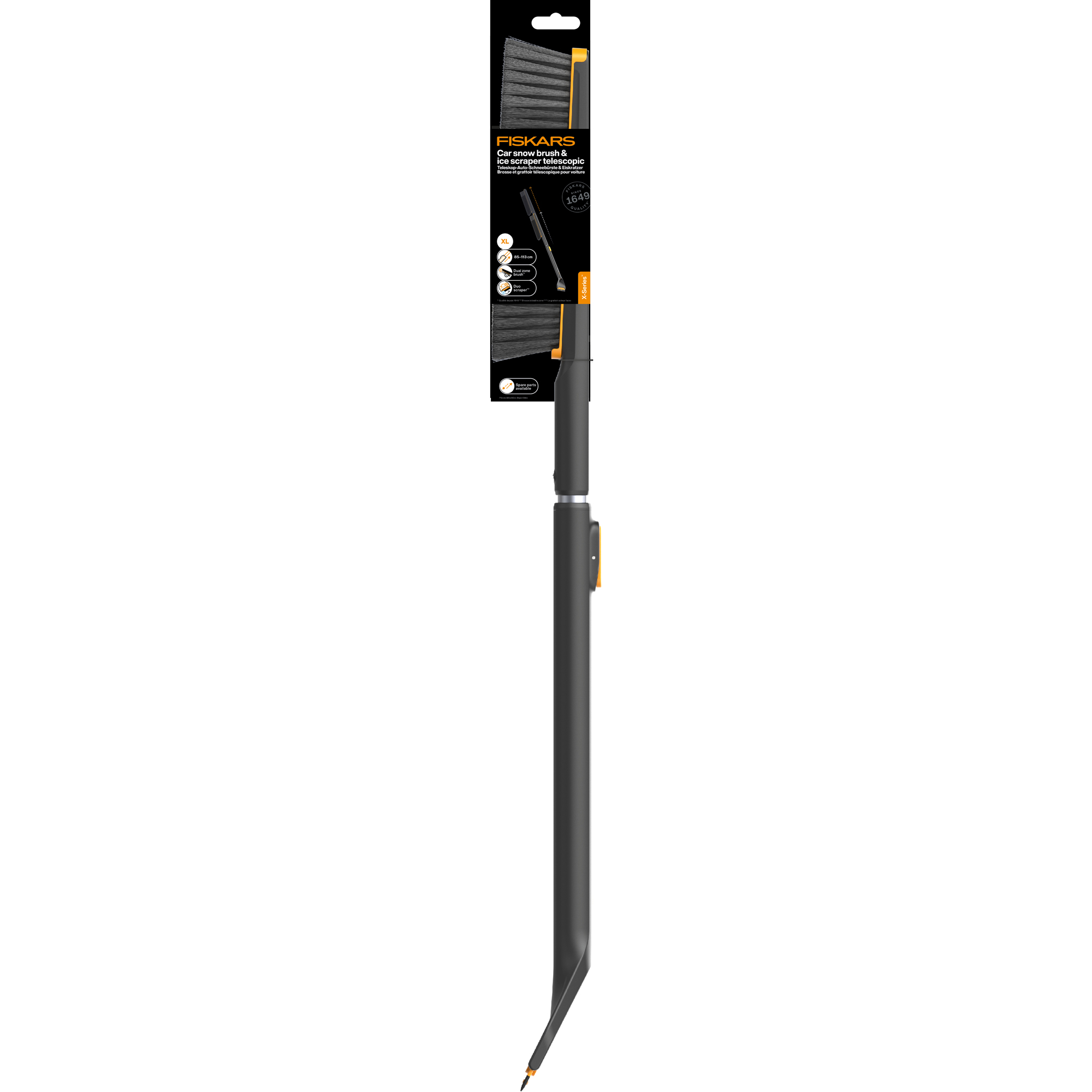 Snöborste Fiskars X-Series med isskrapa Teleskop