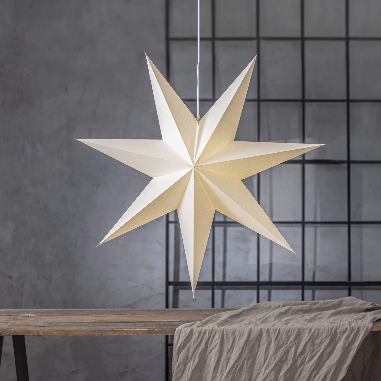 Adventsstjärna Star Trading Plain Papperstjärna 90 cm