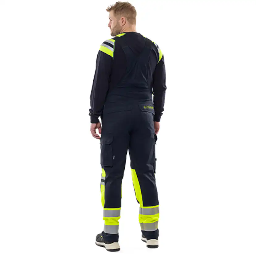 HÄNGSLEBYXA FLAM 2168 ATHF Färg: Varselgul/Marinblå, Storlek: C54
