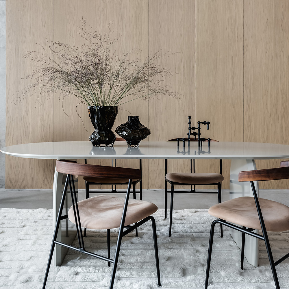 Designpanel Wood on wall Ek Ljus Lackad