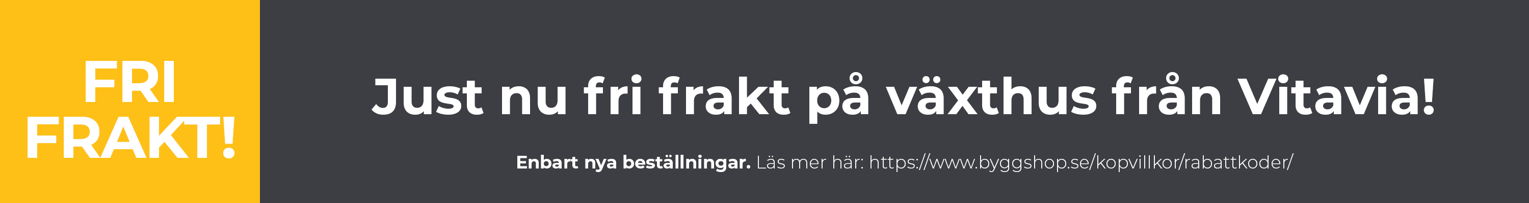 15/12 - Vitavia fraktfritt banner & tagg