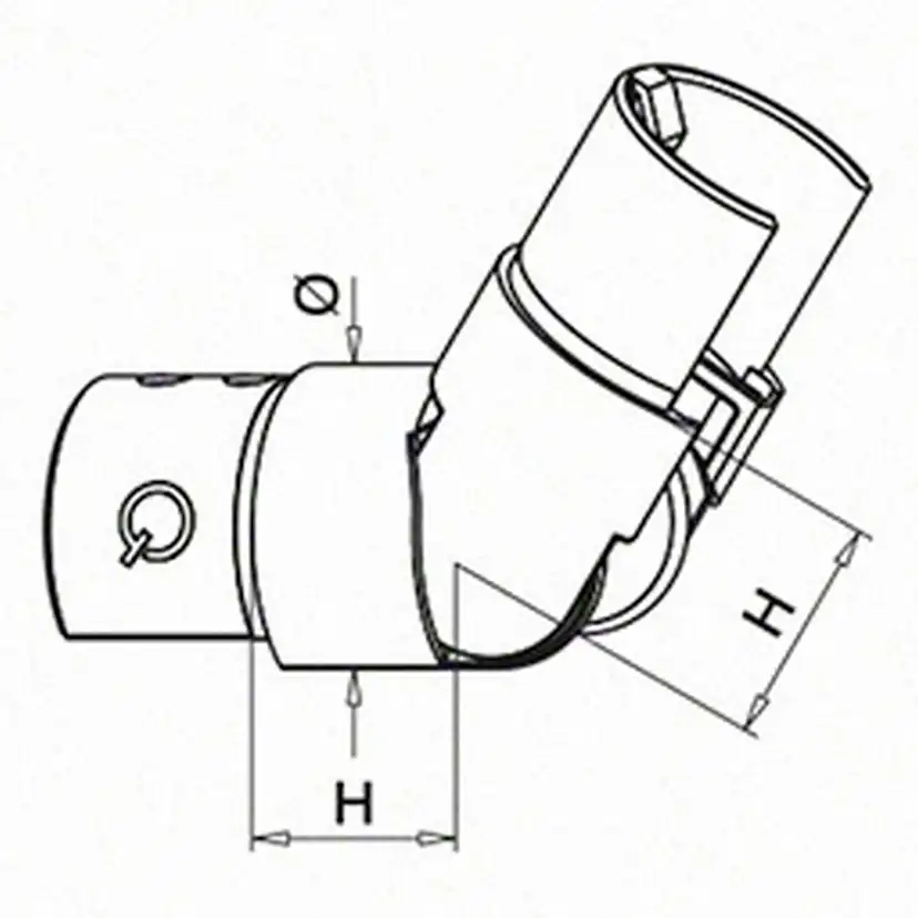 Ställbart Herrljunga Ledstångsfabrik Veck Överliggare Utomhus