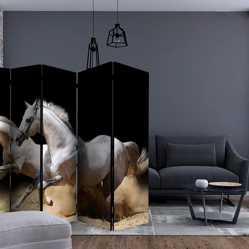 Rumsavdelare Skärmvägg Arkiio Galloping Horses On The Sand II 225x172 cm