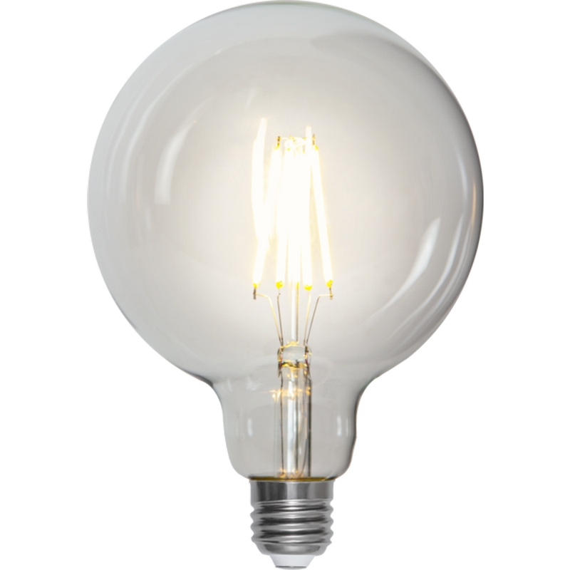 LED-lampa Star Trading E27 G125 Klar