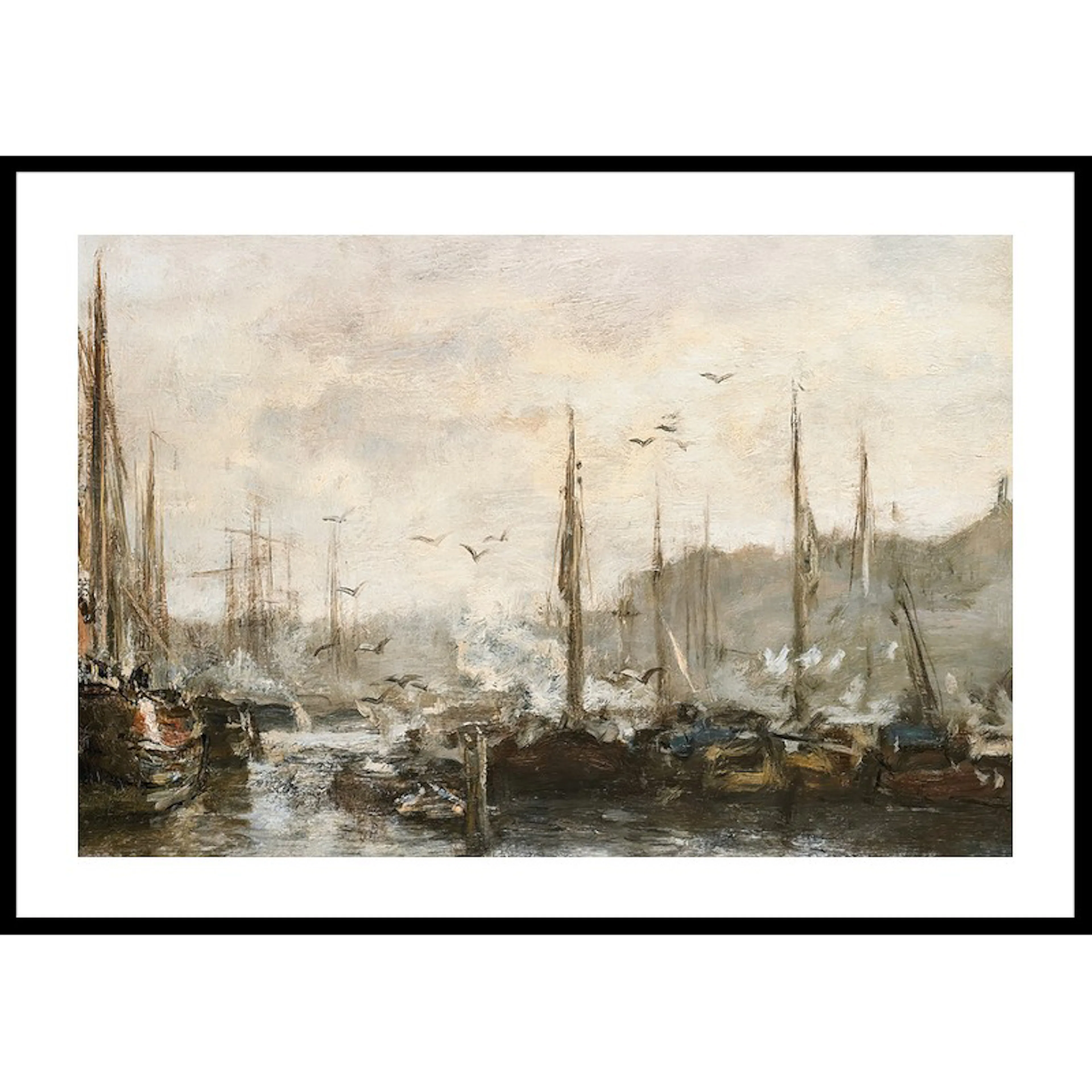 Poster Gallerix Harbour View By Jacob Maris