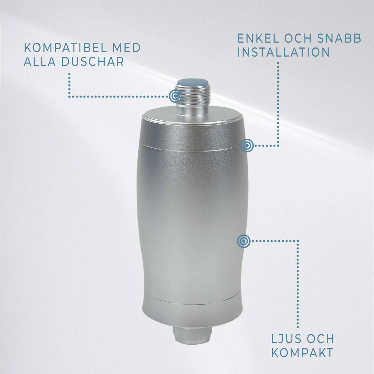 Lykke Duschfilter, silver Silver