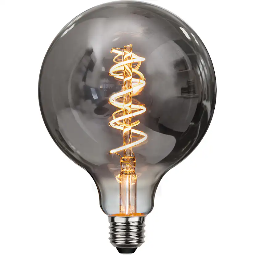 LED-lampa Star Trading E27 G125 Decoled Spiral Smoke Dimbar 2W