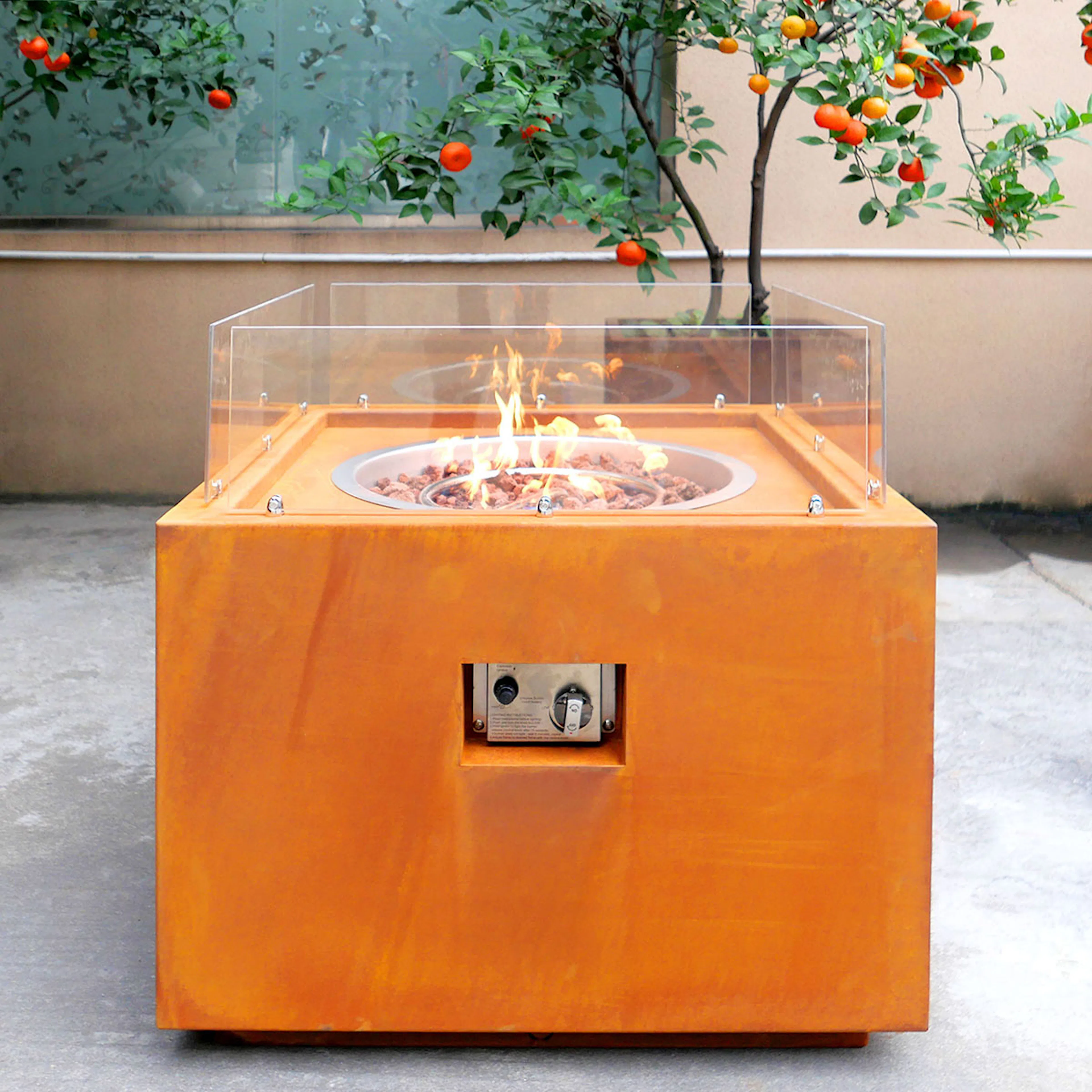 Eldstad Lyfco Vilhelmina Cortenstål