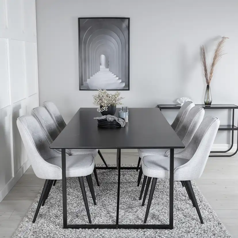 Matgrupp Venture Home Palaba med 6 Vera Stolar Polyestertyg