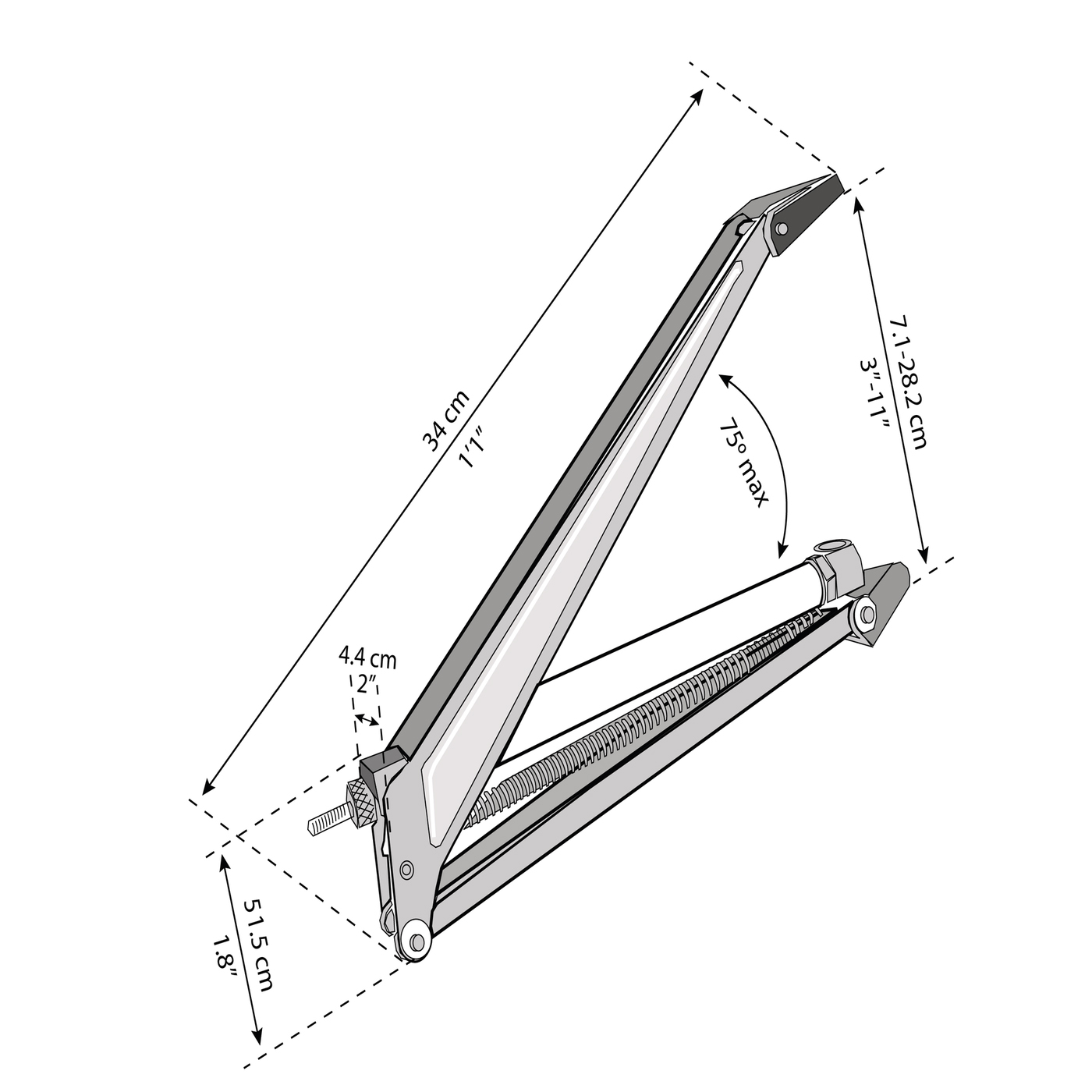 Ventilationskit Canopia by Palram för Växthus, Aluminium med Automatisk Temperaturkontroll