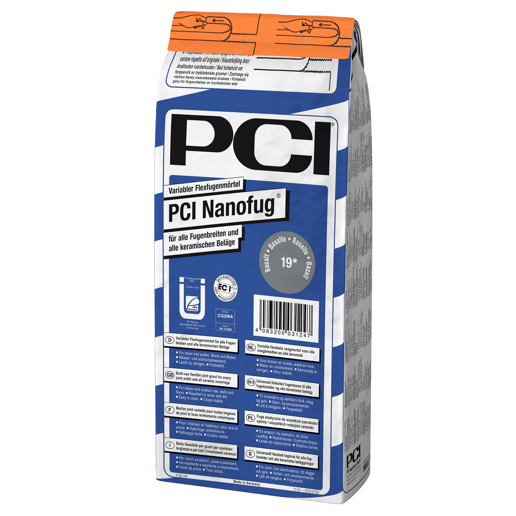 Fog PCI Nanofug Grå 15/4 kg