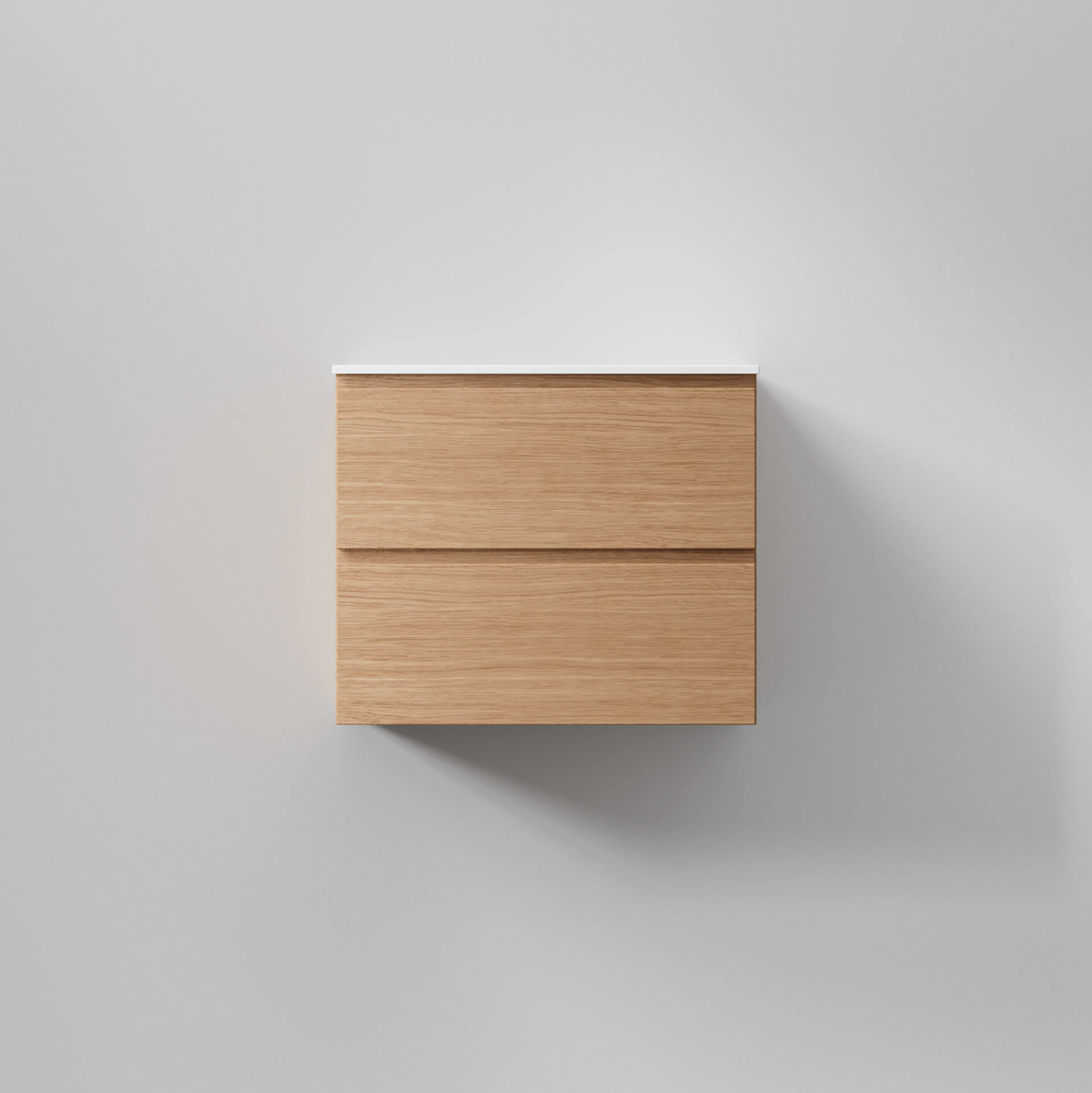 Kommod Core Grip 60 Natural Oak, 2 Lådor Natural Oak, 600x454x500 mm