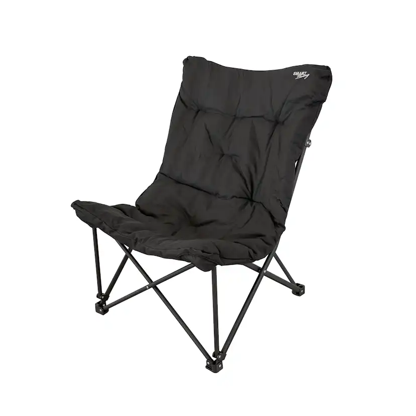 Campingstol Smart Living Lounge Black Edition