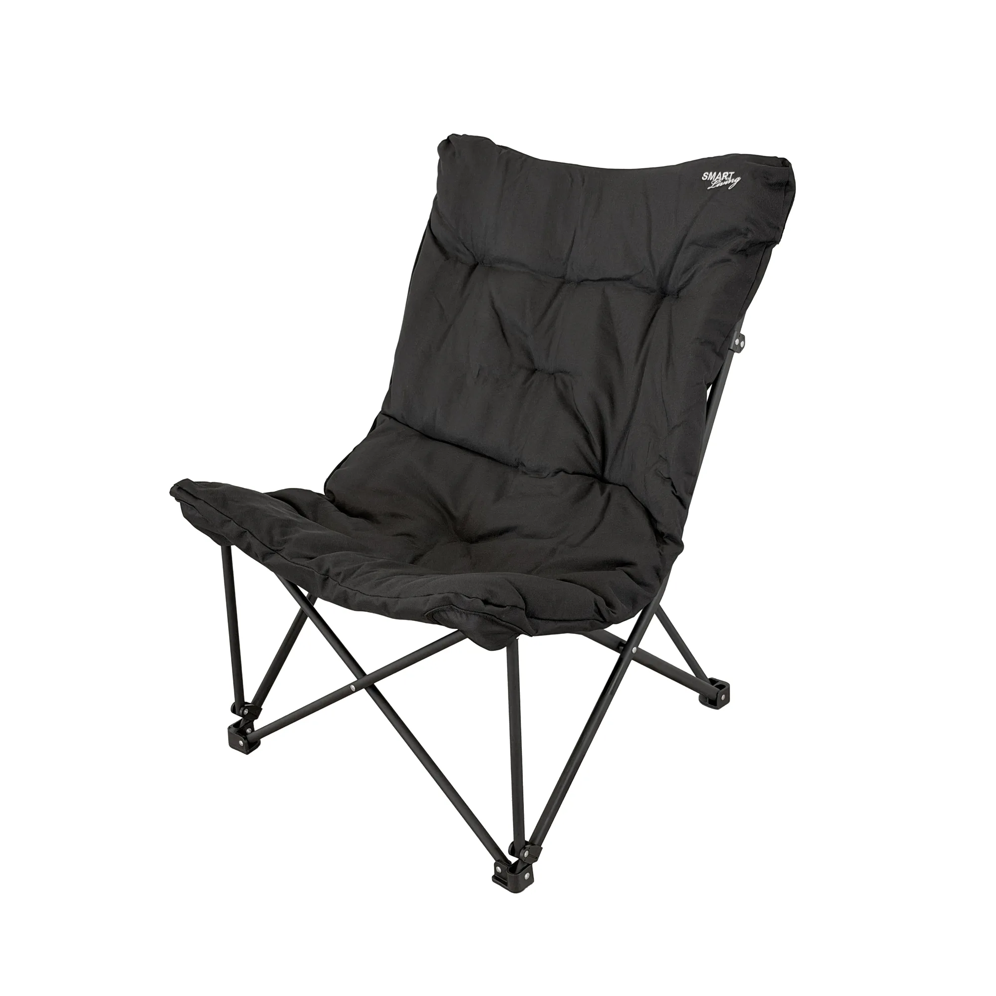 Campingstol Smart Living Lounge Black Edition
