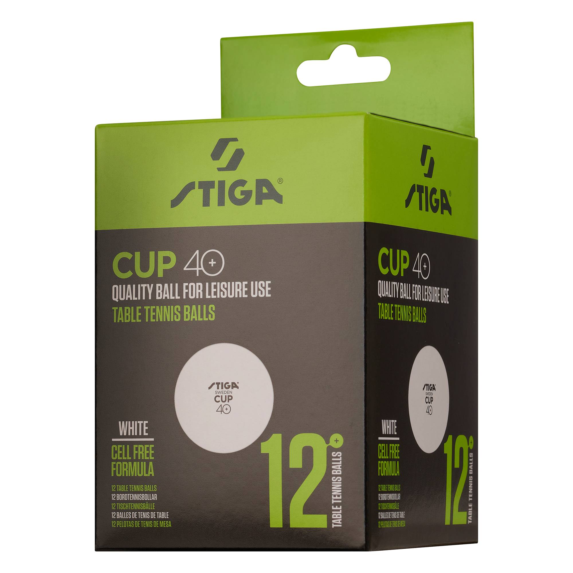 Pingisboll Stiga Sports Cup White 12-Pack