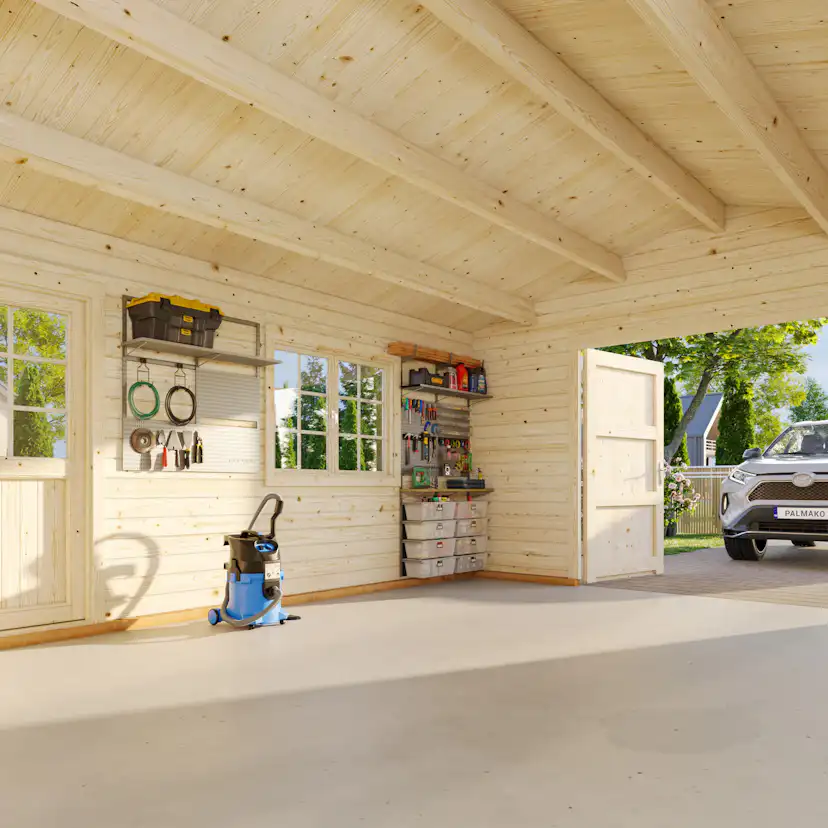 Garage Palmako Roger 23,9 m2 med Dörr