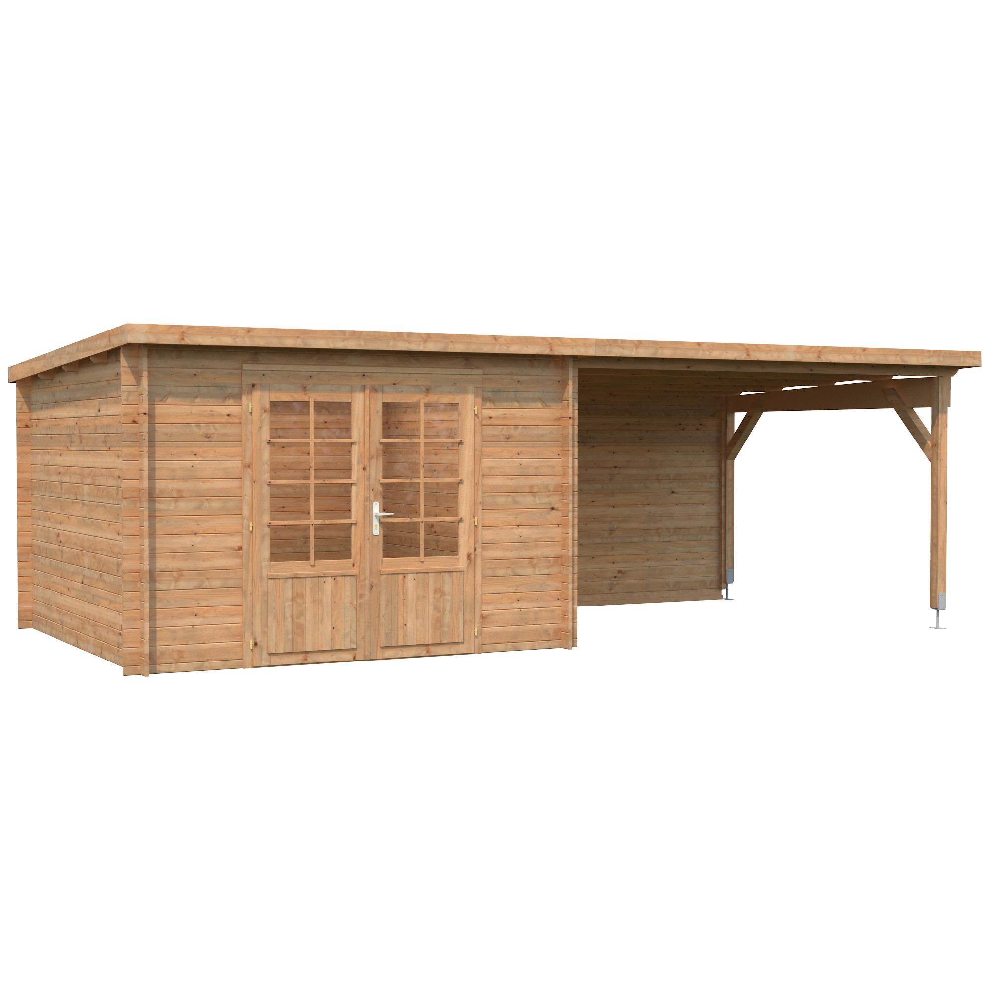 Ella 8,7+10,0 m2 Brun dippad